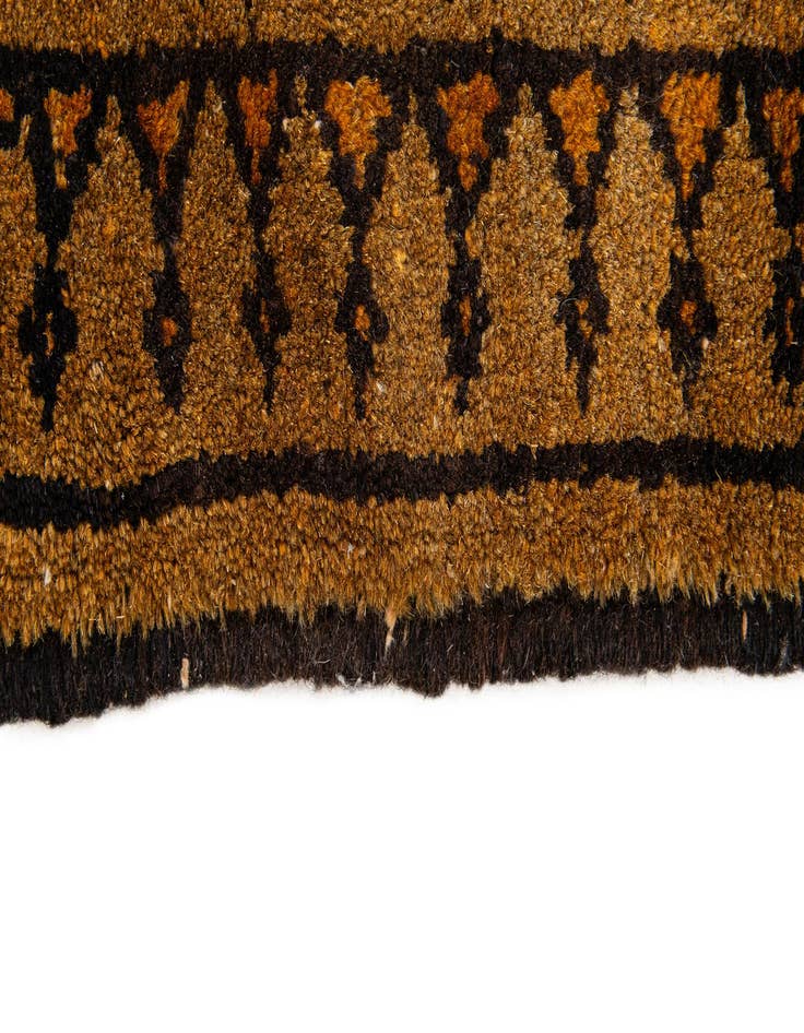 Detail image of 3' 9 x 6' 11  Hand Knotted Afghan Akhche Wool Rug