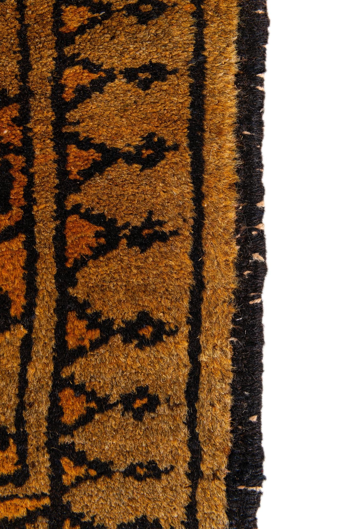 3' 9 x 6' 11 Hand Knotted Afghan Akhche Wool Rug