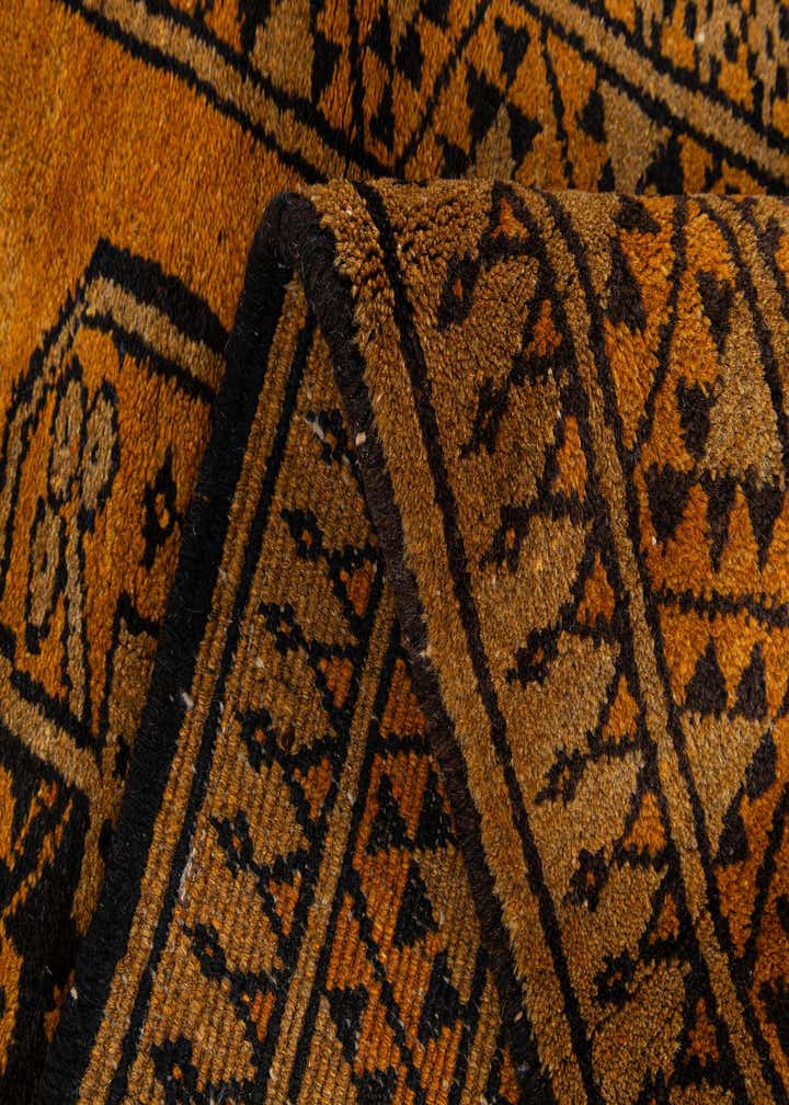 3' 9 x 6' 11 Hand Knotted Afghan Akhche Wool Rug