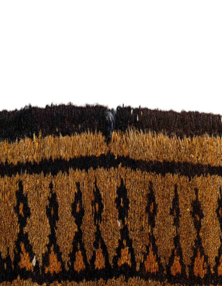 Detail image of 3' 9 x 6' 11  Hand Knotted Afghan Akhche Wool Rug