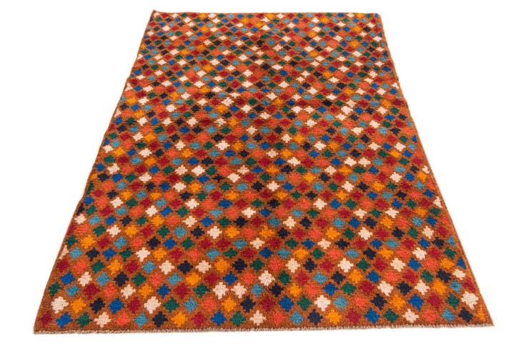 Detail image of 3' 10 x 5' 10 Hand Knotted Balouch Wool Rug