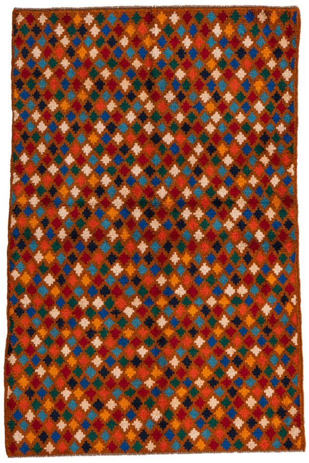 Detail image of 3' 10 x 5' 10 Hand Knotted Balouch Wool Rug