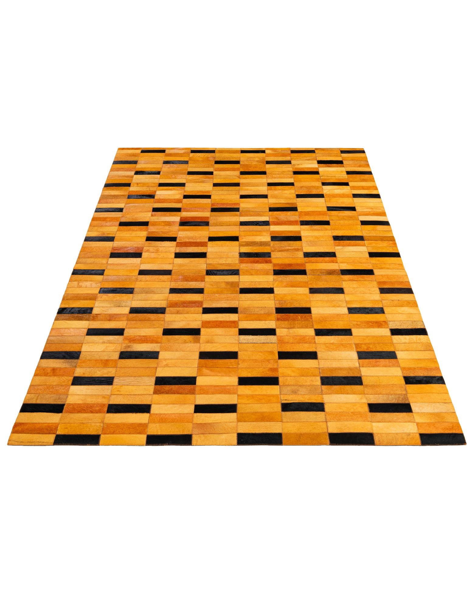 4' 11 x 8' Cowhide - Patchwork Rug