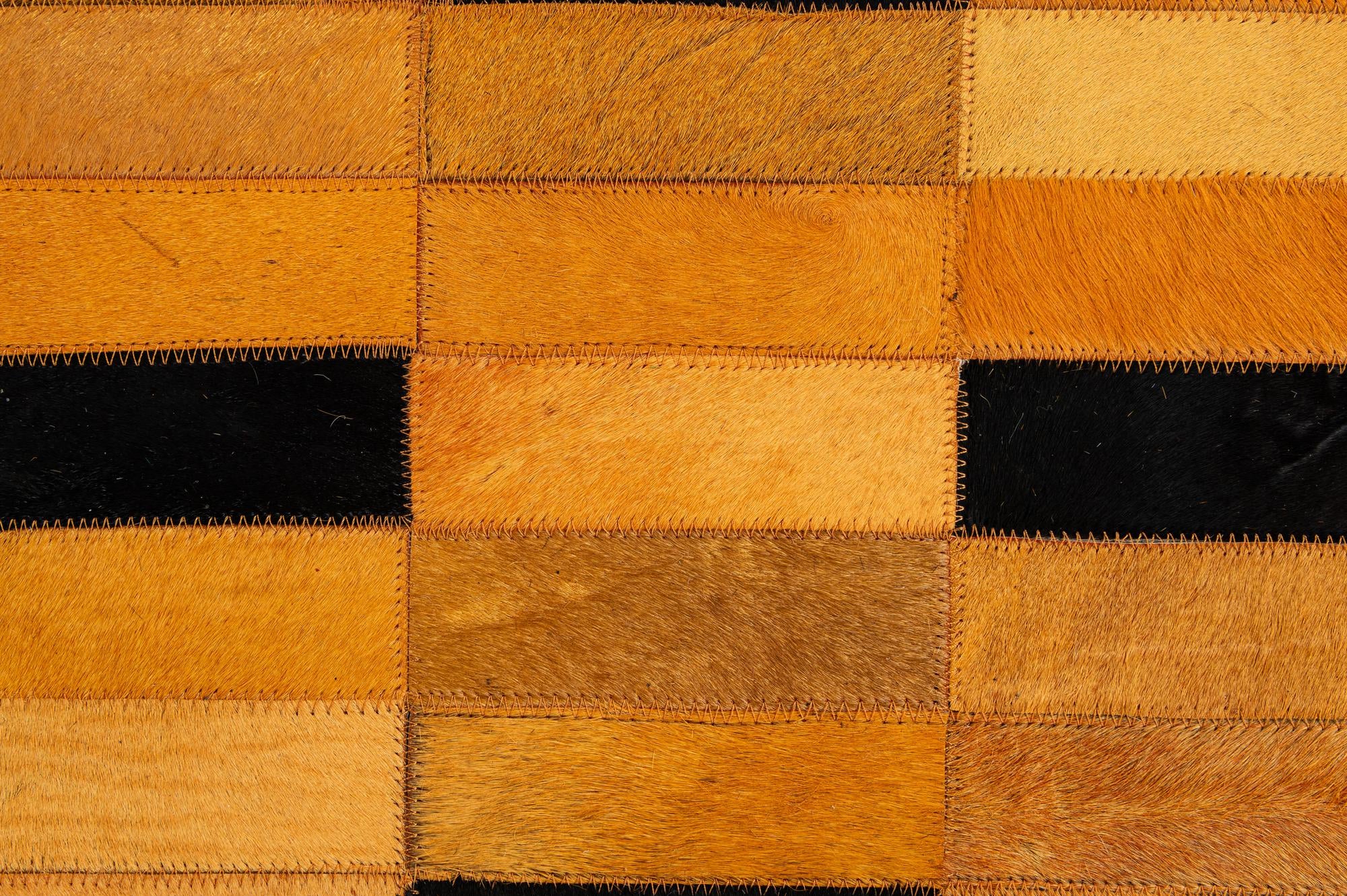 4' 11 x 8' Cowhide - Patchwork Rug
