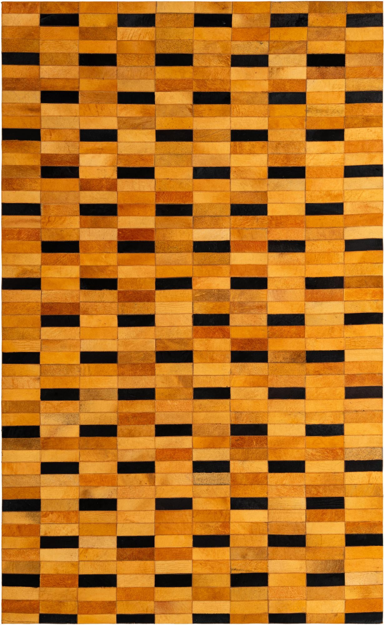 4' 11 x 8' Cowhide - Patchwork Rug