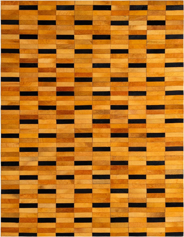 Detail image of 4' 11 x 8' Cowhide - Patchwork Rug