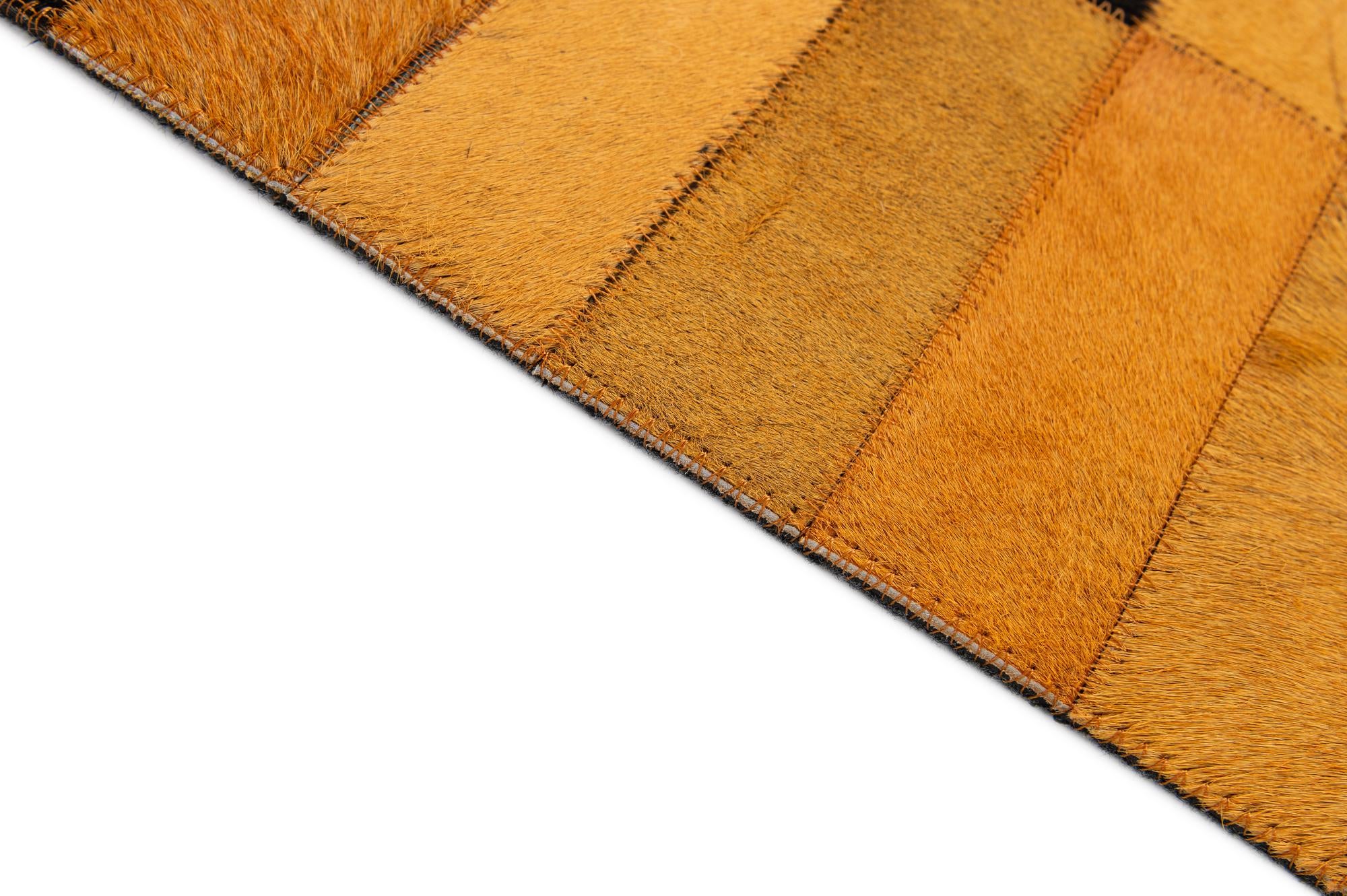 4' 11 x 8' Cowhide - Patchwork Rug