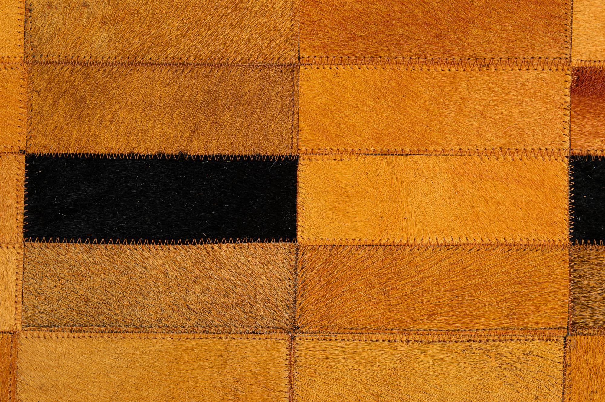 4' 11 x 8' Cowhide - Patchwork Rug