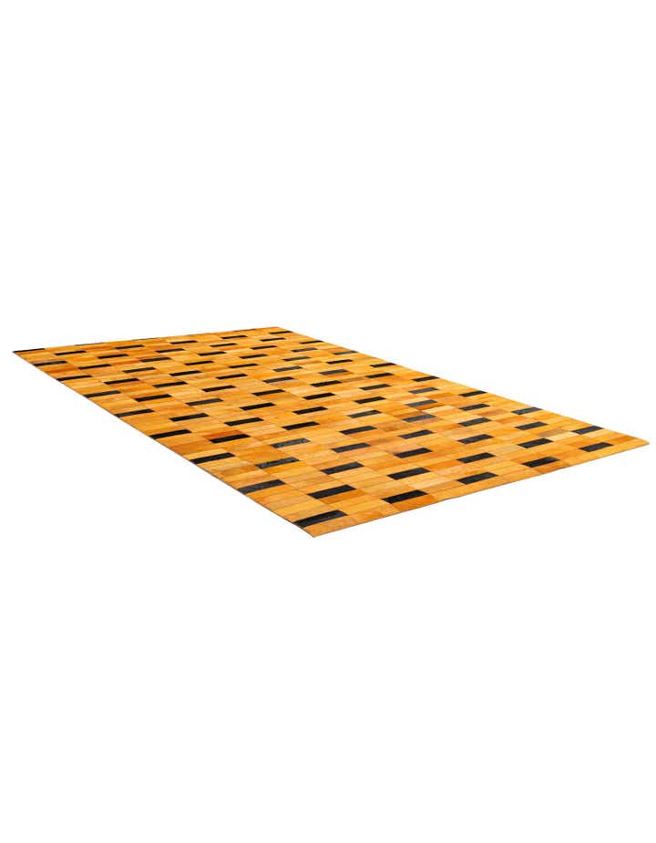 4' 11 x 8' 1 Cowhide - Patchwork Rug