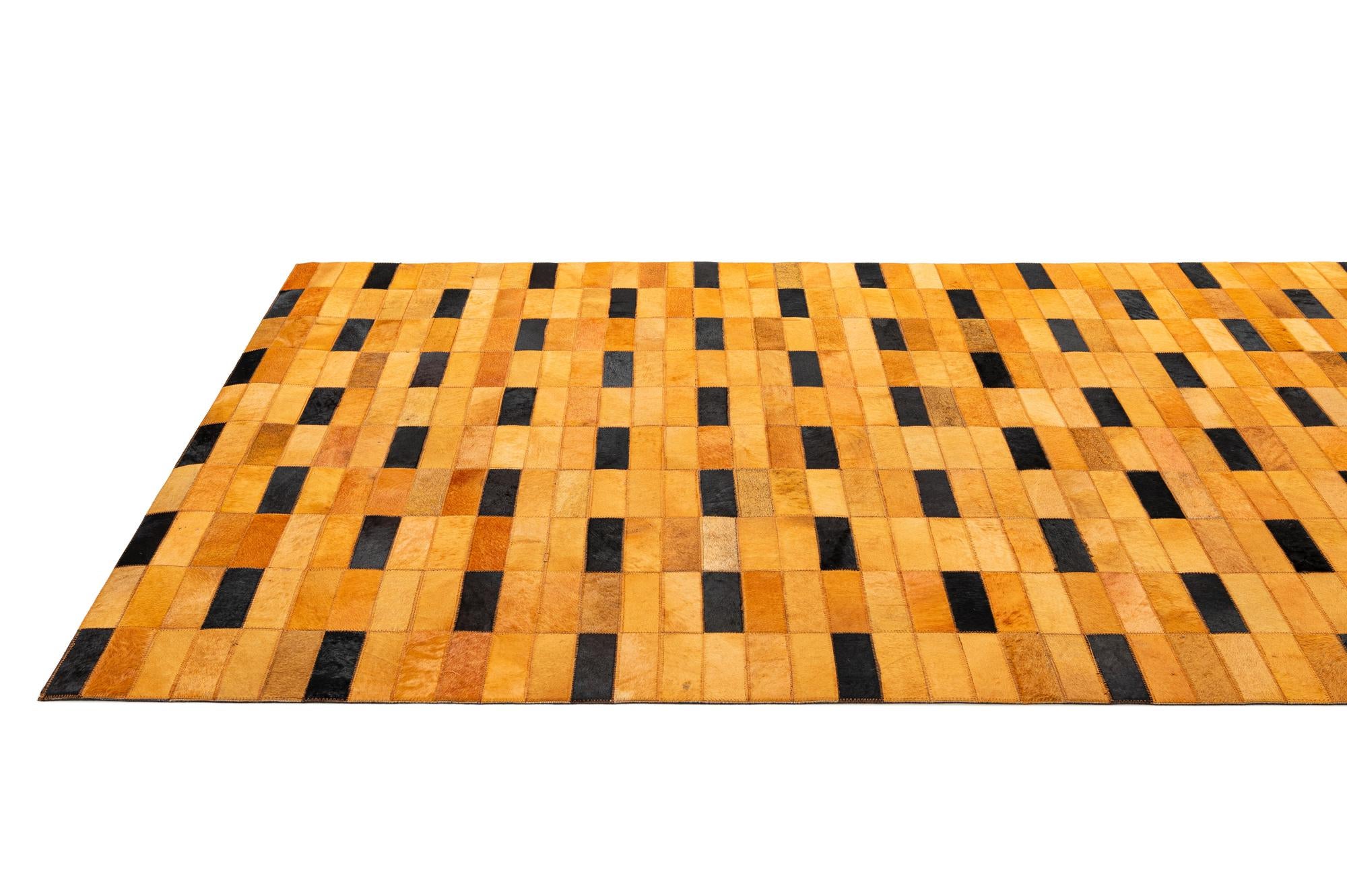 4' 11 x 8' 1 Cowhide - Patchwork Rug