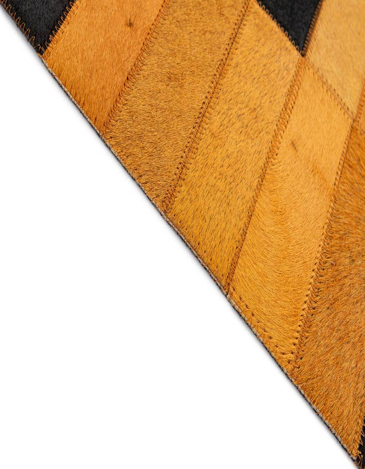 Detail image of 4' 11 x 8' 1 Cowhide - Patchwork Rug