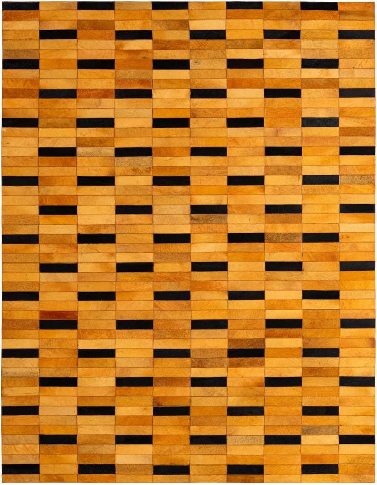 Detail image of 4' 11 x 8' 1 Cowhide - Patchwork Rug