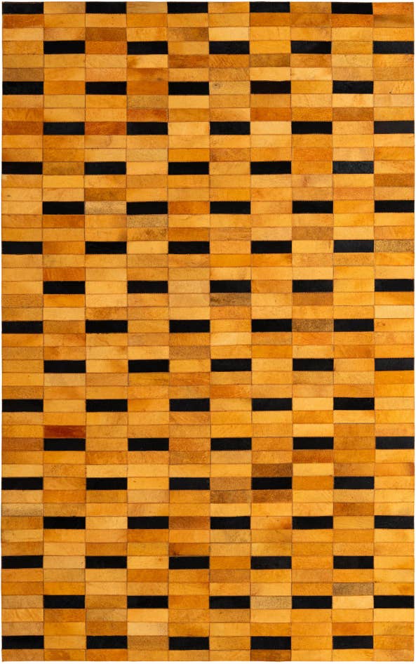 Detail image of 4' 11 x 8' 1 Cowhide - Patchwork Rug