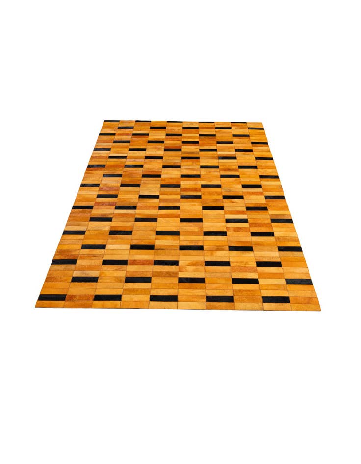 Detail image of 5' x 8' Cowhide - Patchwork Rug