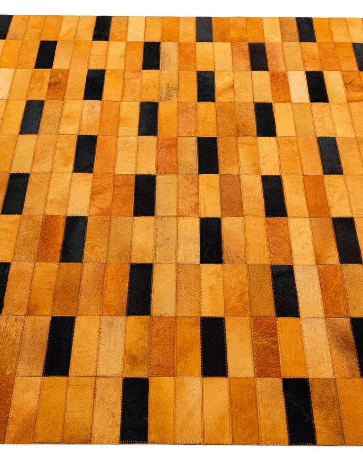 Detail image of 5' x 8' Cowhide - Patchwork Rug