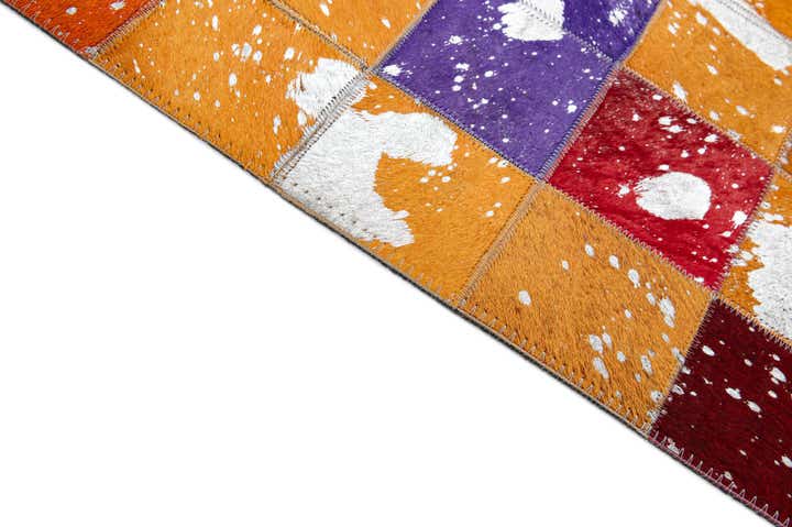 4' 11 x 7' 11 Cowhide - Patchwork Rug