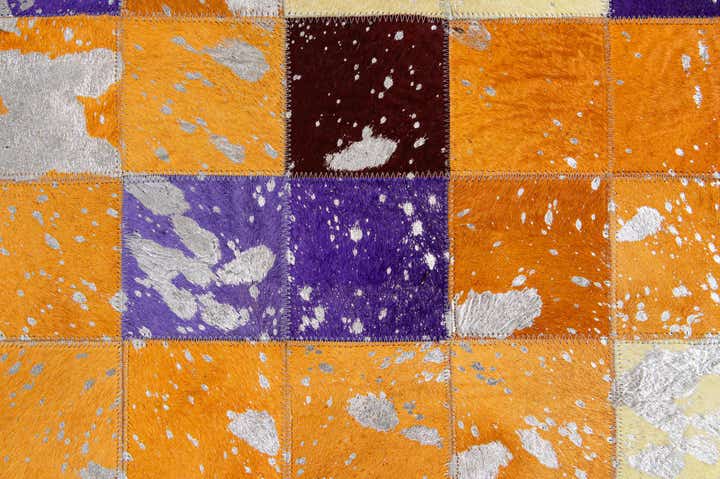 4' 11 x 7' 11 Cowhide - Patchwork Rug