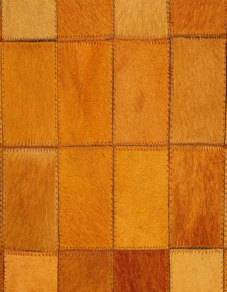 Detail image of 5' 3 x 8' Cowhide - Patchwork Rug
