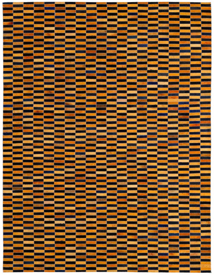 Detail image of 5' 1 x 7' 11 Cowhide - Patchwork Rug