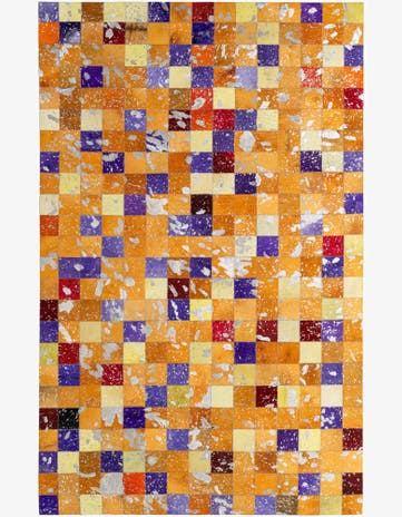4' 11 x 7' 11 Cowhide - Patchwork Rug