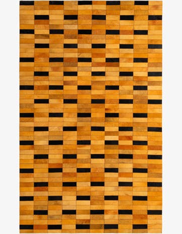 4' 11 x 8' Cowhide - Patchwork Rug