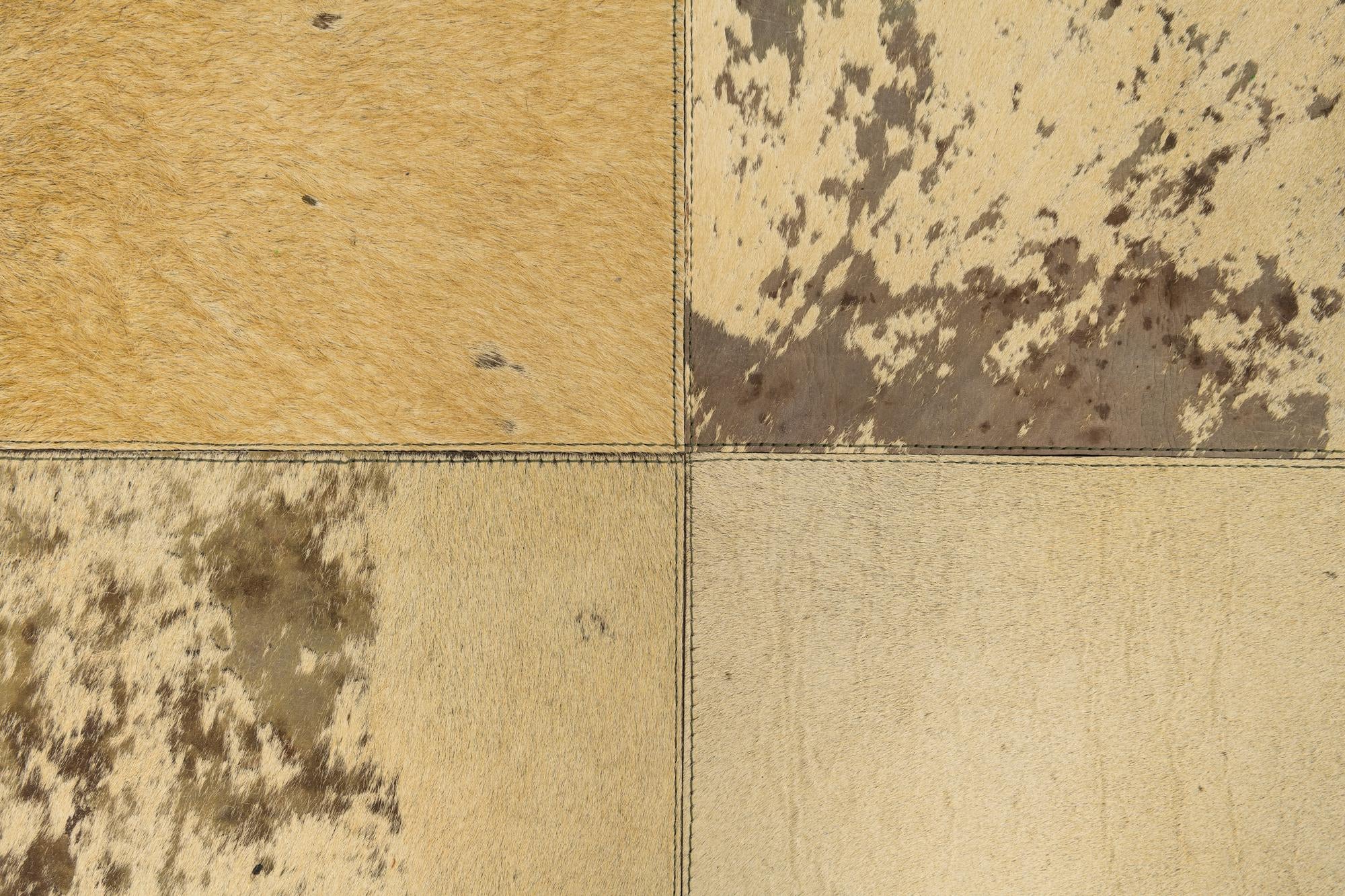 5' x 8' Cowhide Leather Rug