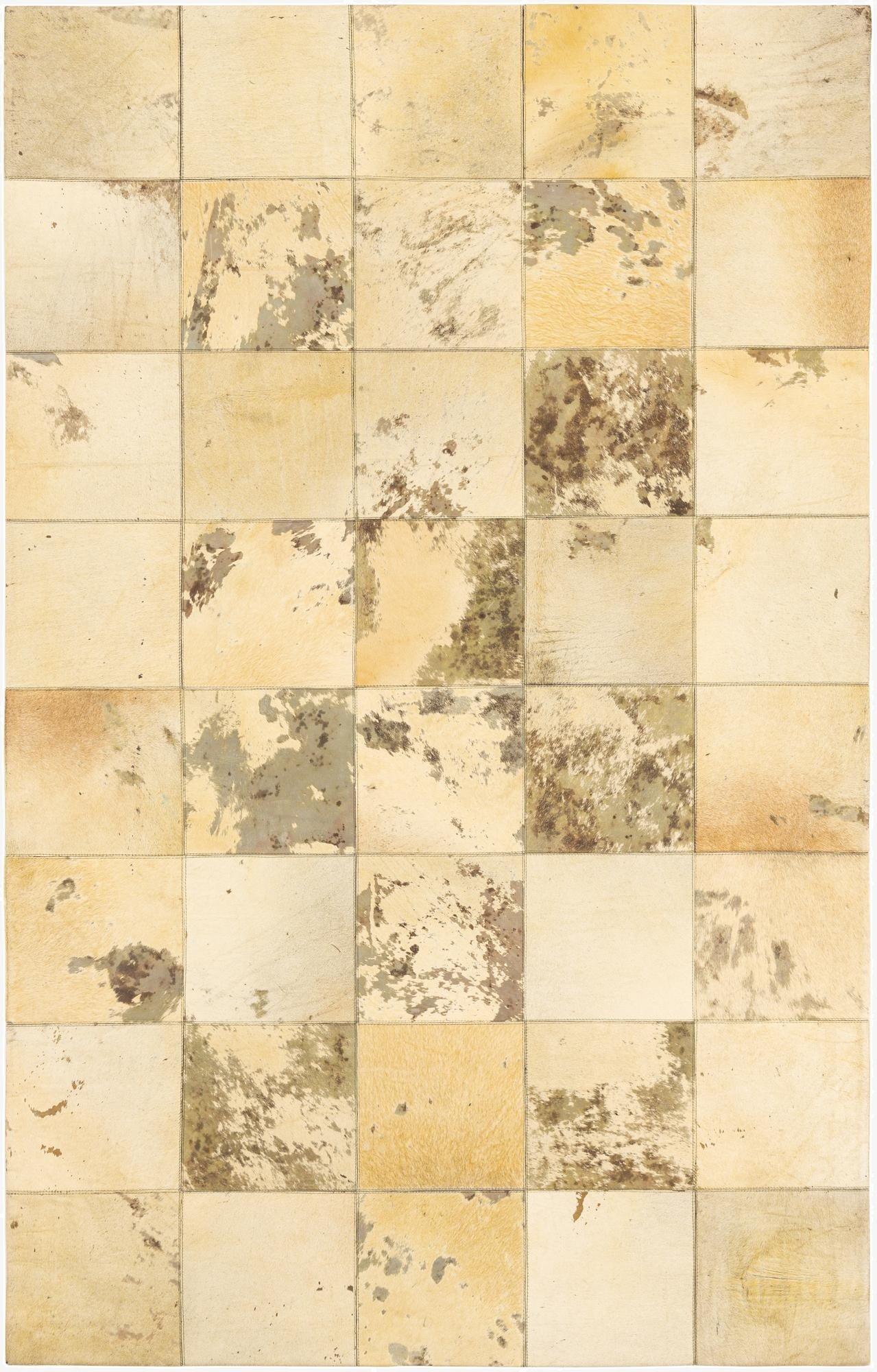 5' x 8' Cowhide Leather Rug