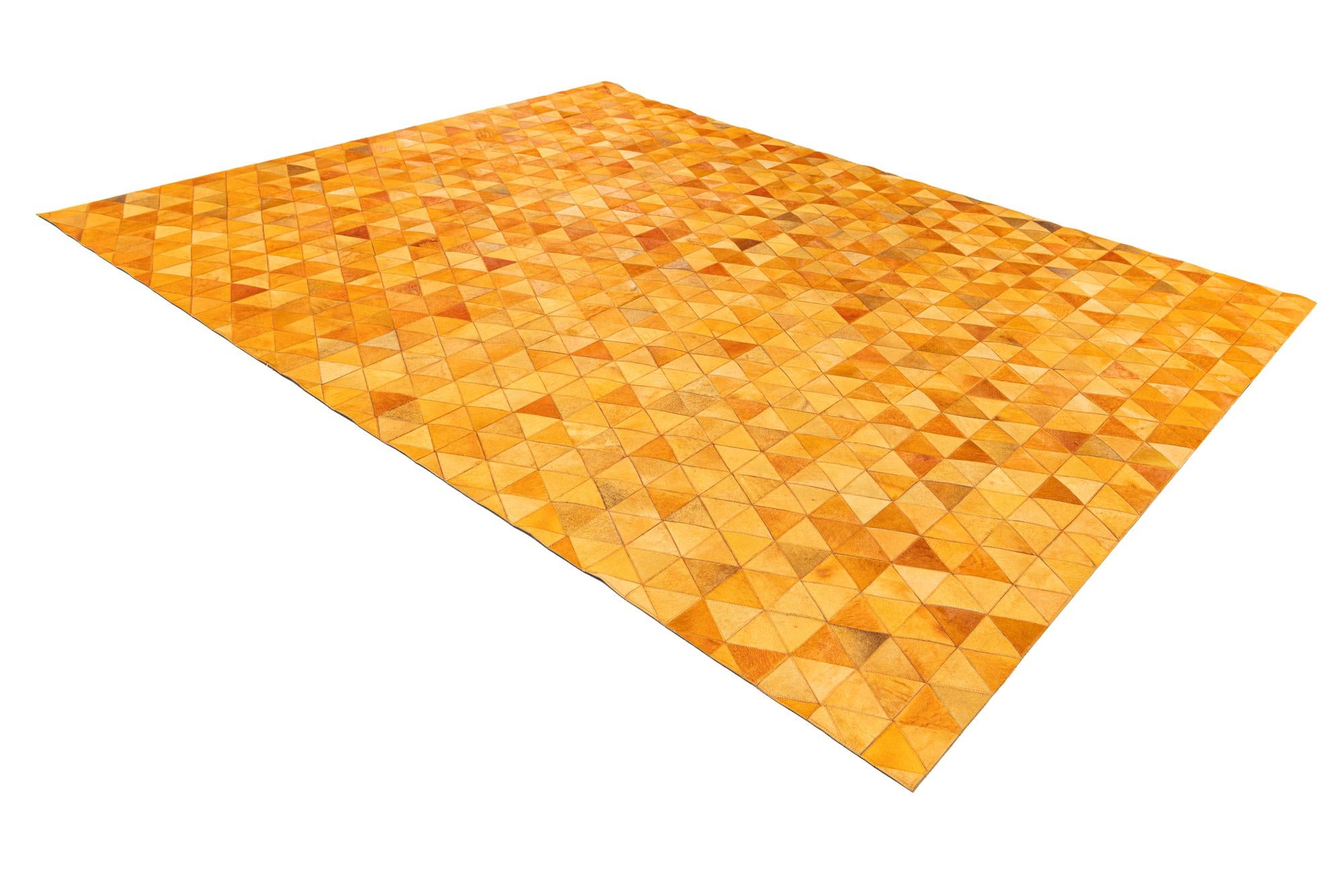 7' 11 x 9' 11 Cowhide Stocks Rug
