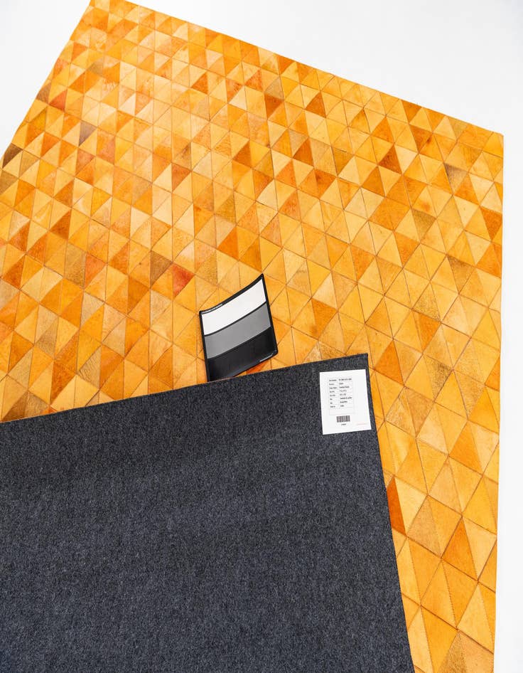 Detail image of 7' 11 x 9' 11 Cowhide Stocks Rug