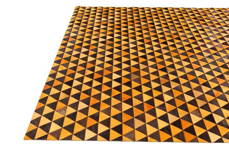 Detail image of 8' 1 x 10' 5 Cowhide Stocks Rug