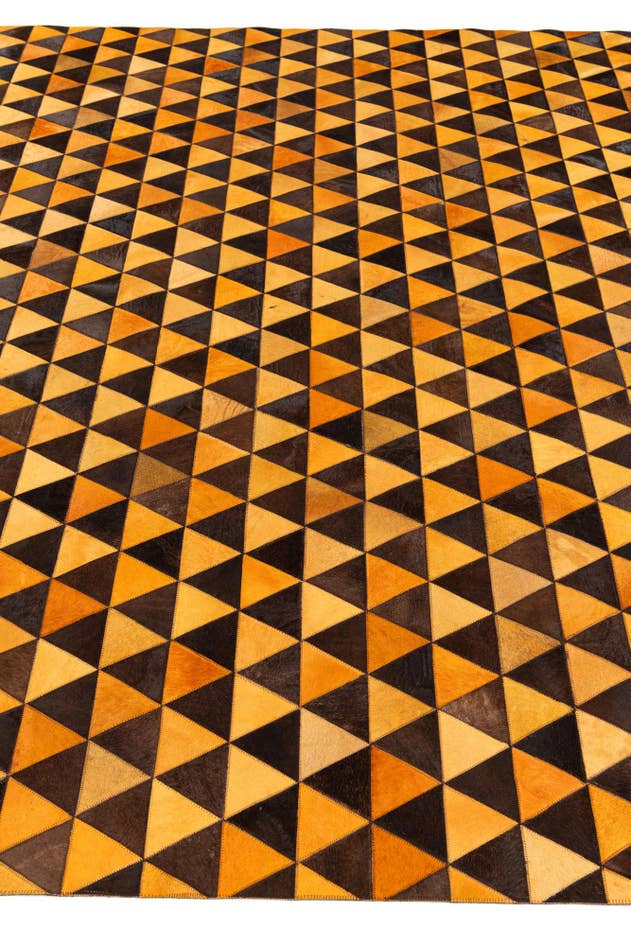 Detail image of 8' 1 x 10' 5 Cowhide Stocks Rug