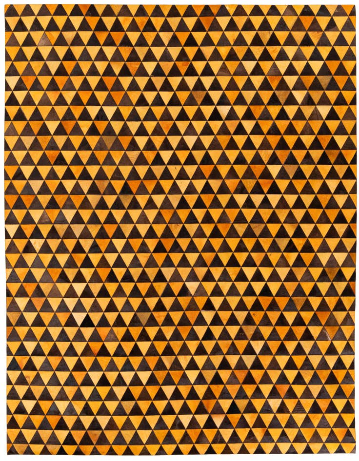 Detail image of 8' 1 x 10' 5 Cowhide Stocks Rug
