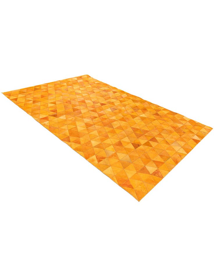 Detail image of 5' 2 x 8' 1 Cowhide Stocks Rug