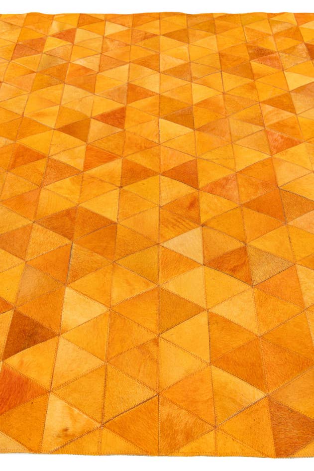 Detail image of 5' 2 x 8' 1 Cowhide Stocks Rug