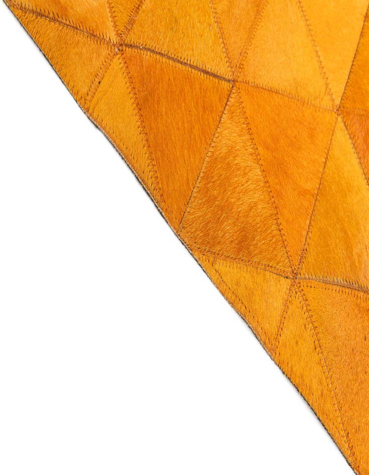 Detail image of 5' 2 x 8' 1 Cowhide Stocks Rug
