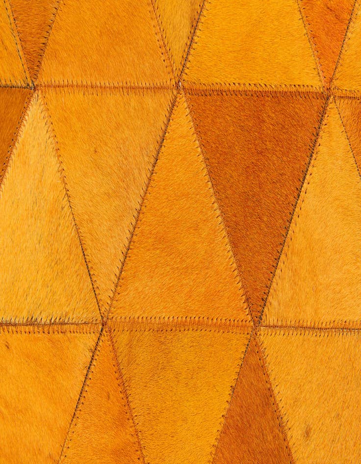 Detail image of 5' 2 x 8' 1 Cowhide Stocks Rug
