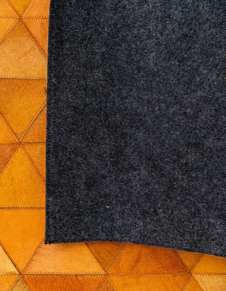 Detail image of 5' 2 x 8' 1 Cowhide Stocks Rug