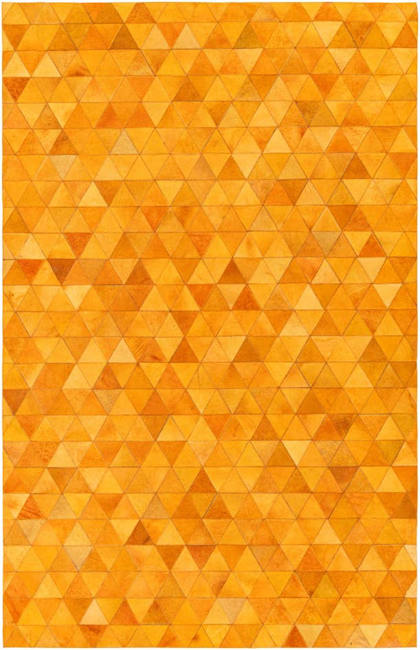 Detail image of 5' 2 x 8' 1 Cowhide Stocks Rug