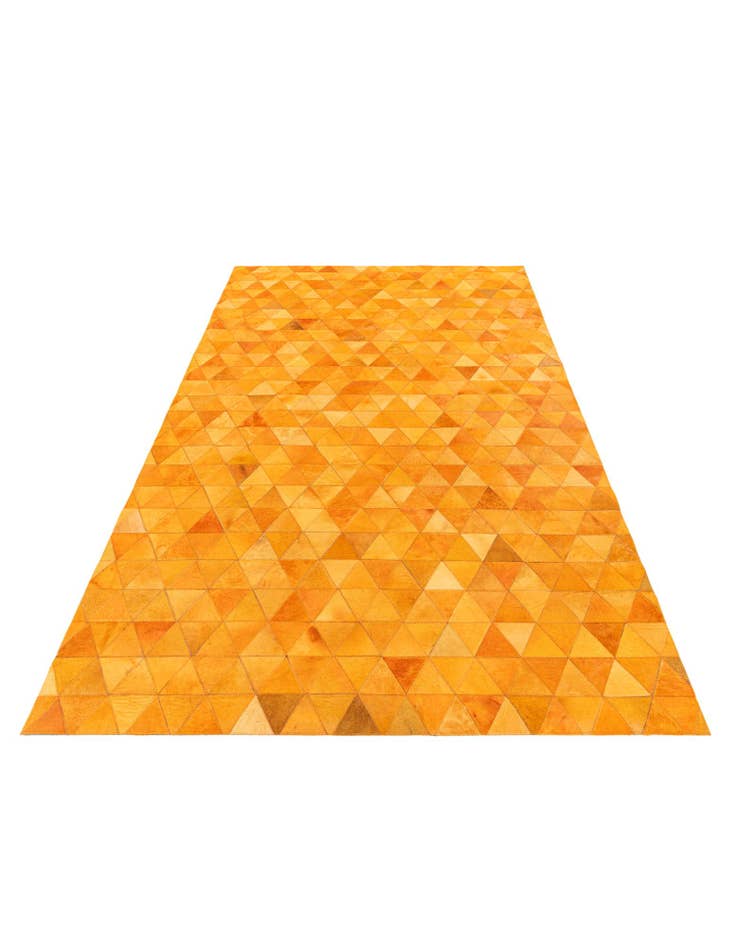 Detail image of 5' 1 x 8' 1 Cowhide Stocks Rug