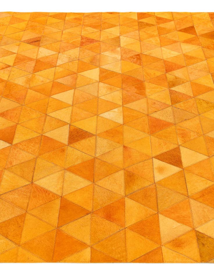 Detail image of 5' 1 x 8' 1 Cowhide Stocks Rug