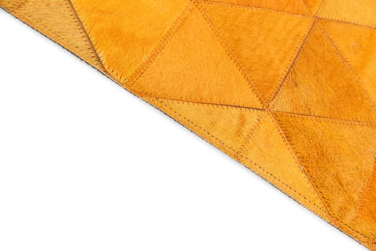 Detail image of 5' 1 x 8' 1 Cowhide Stocks Rug