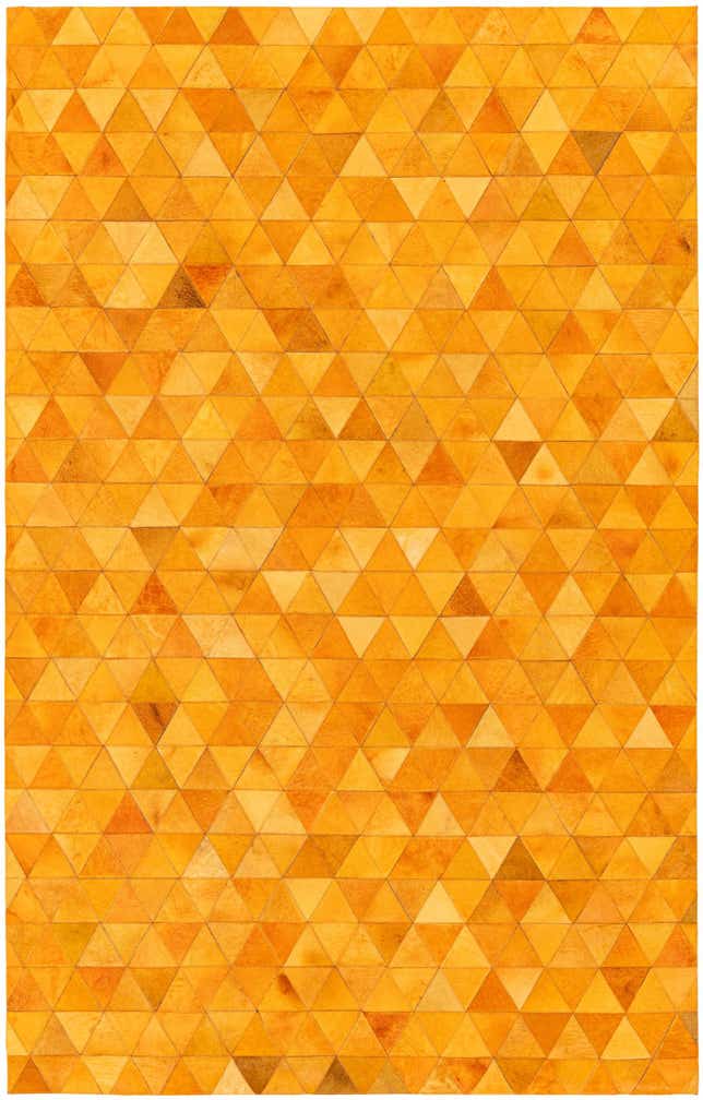 5' 1 x 8' 1 Cowhide Stocks Rug
