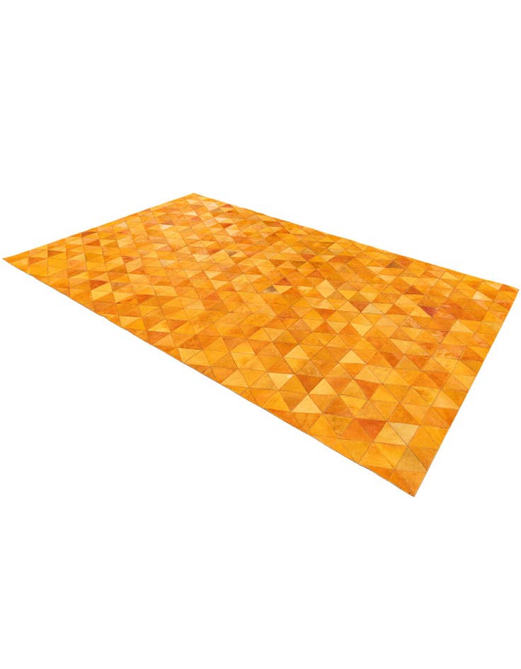 Detail image of 5' 2 x 8' 1 Cowhide Stocks Rug