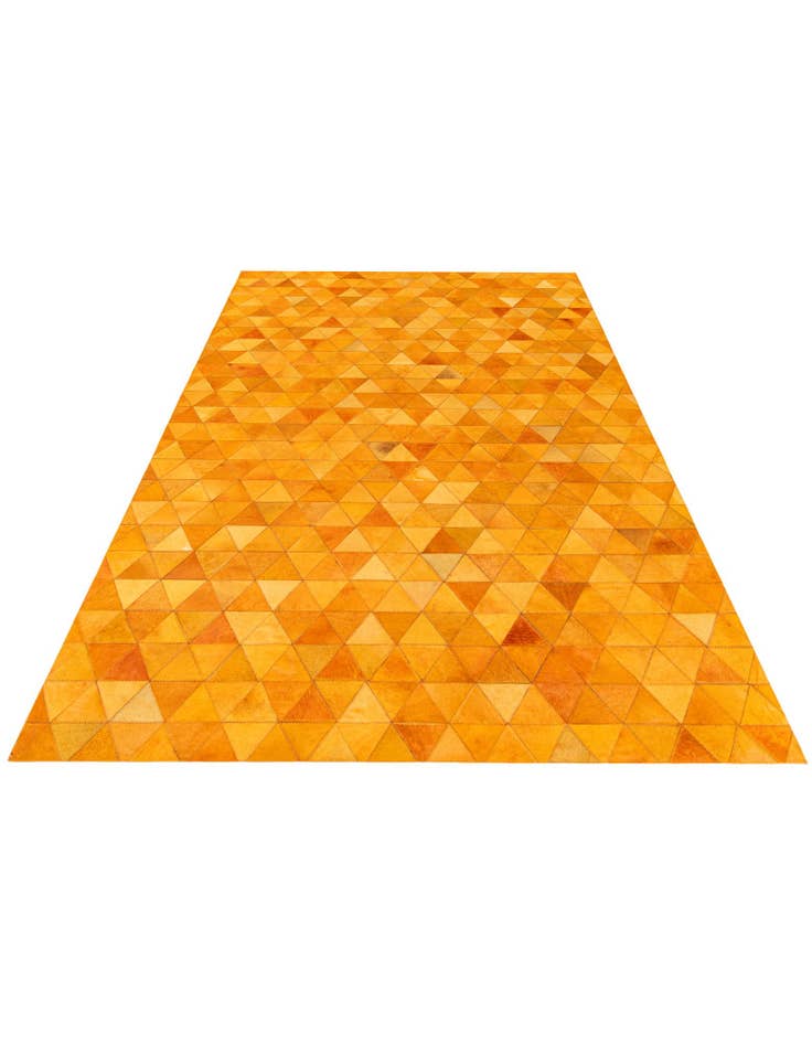 Detail image of 5' 2 x 8' 1 Cowhide Stocks Rug