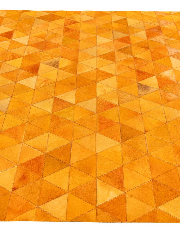 Detail image of 5' 2 x 8' 1 Cowhide Stocks Rug