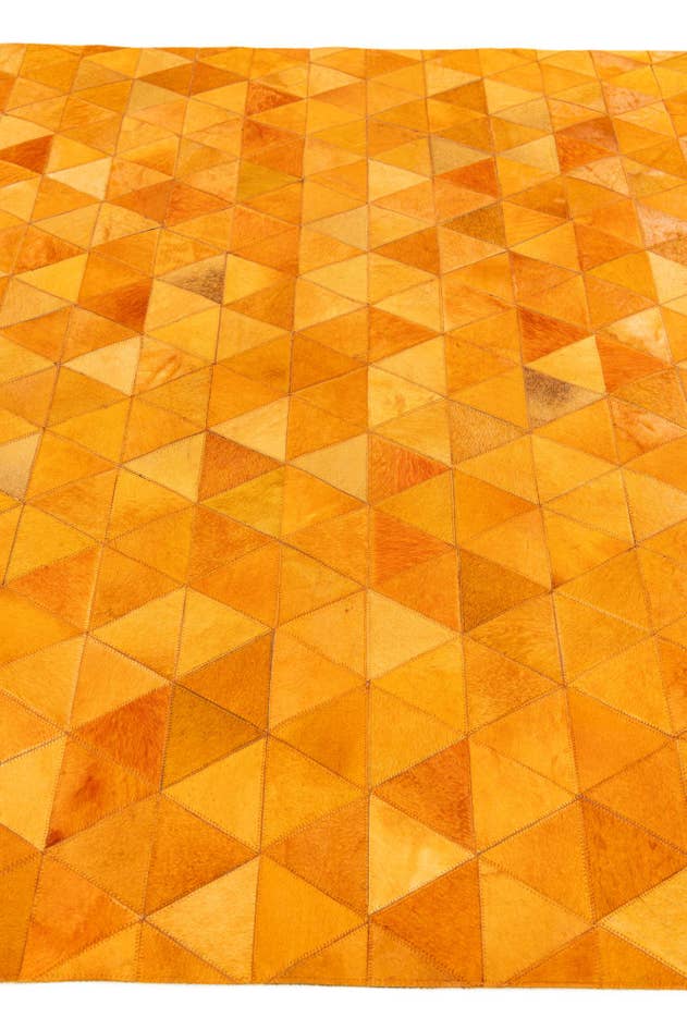Detail image of 5' 2 x 8' 1 Cowhide Stocks Rug