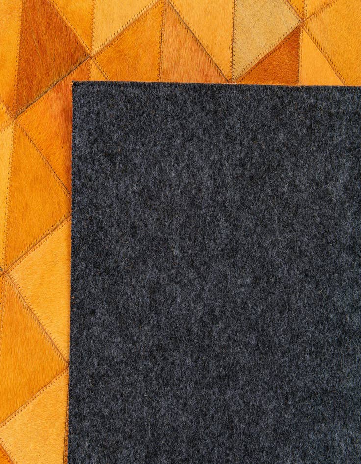 Detail image of 5' 2 x 8' 1 Cowhide Stocks Rug
