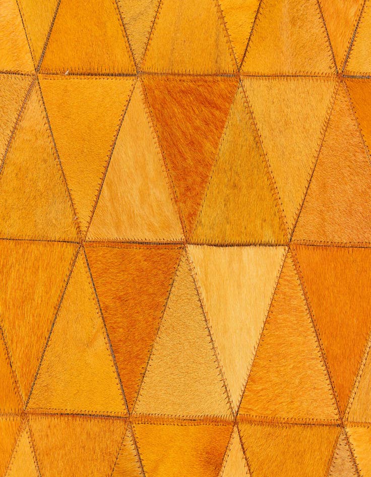 Detail image of 5' 2 x 7' 11 Cowhide Stocks Rug