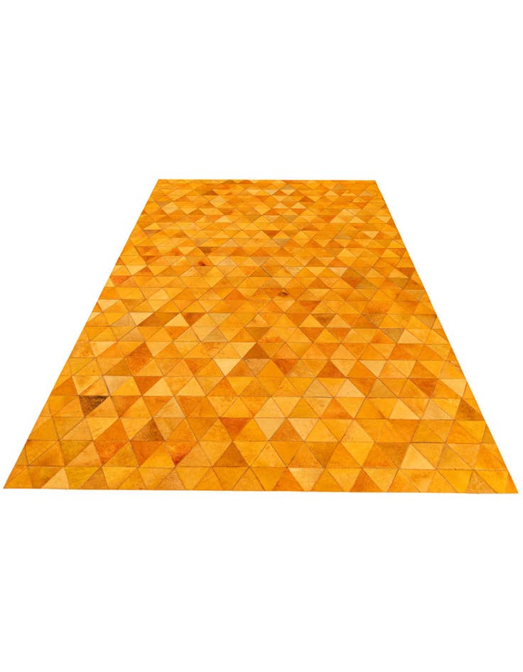 Detail image of 5' 2 x 8' 1 Cowhide Stocks Rug