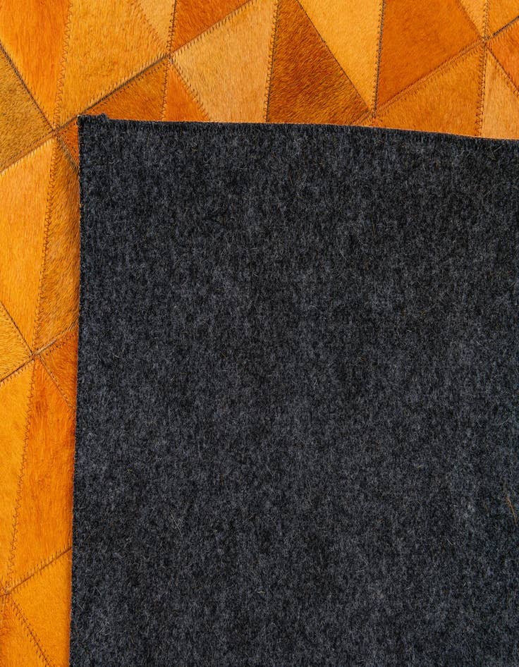 Detail image of 5' 2 x 8' 1 Cowhide Stocks Rug